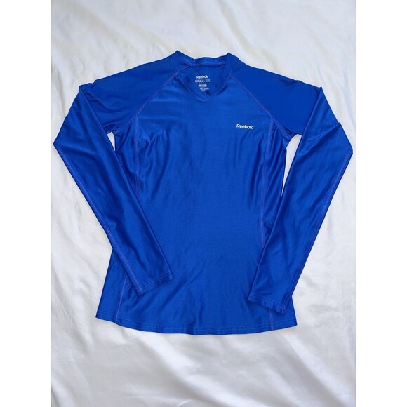 Reebok Tops - Reebok Women’s Large Shirt Blue Long Sleeve Comfort Stretch Athletic Top